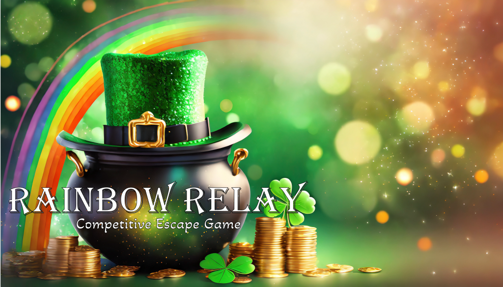 Rainbow relay game cover online competitive escape room game