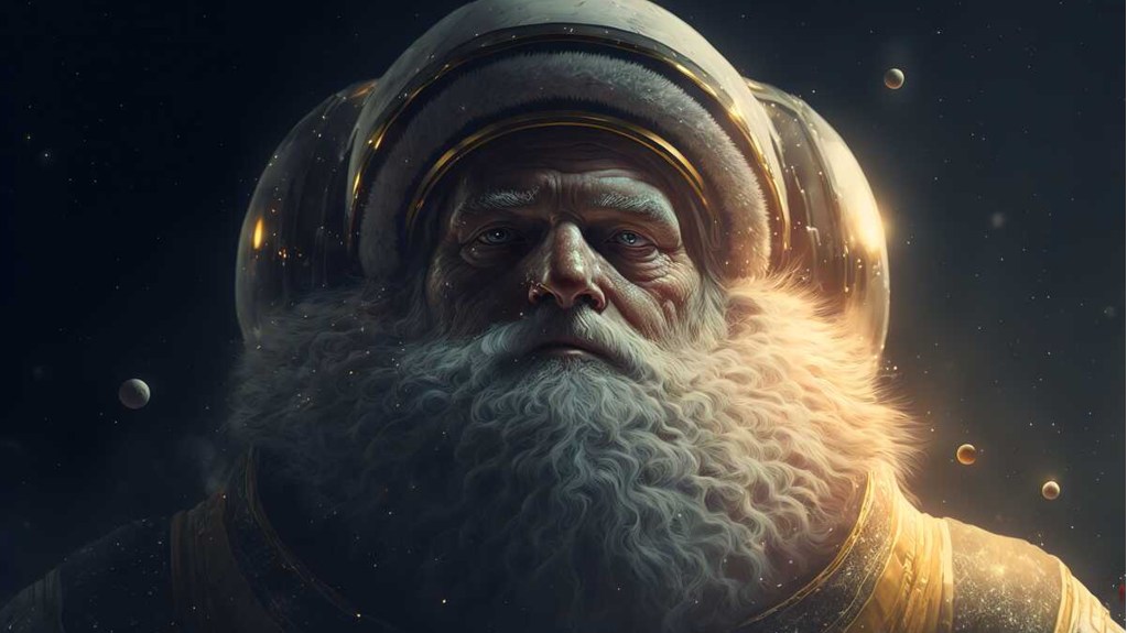 Santa in space team building event