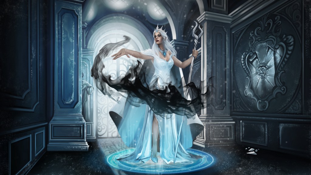 snow queen darkness escape room game virtual team fun