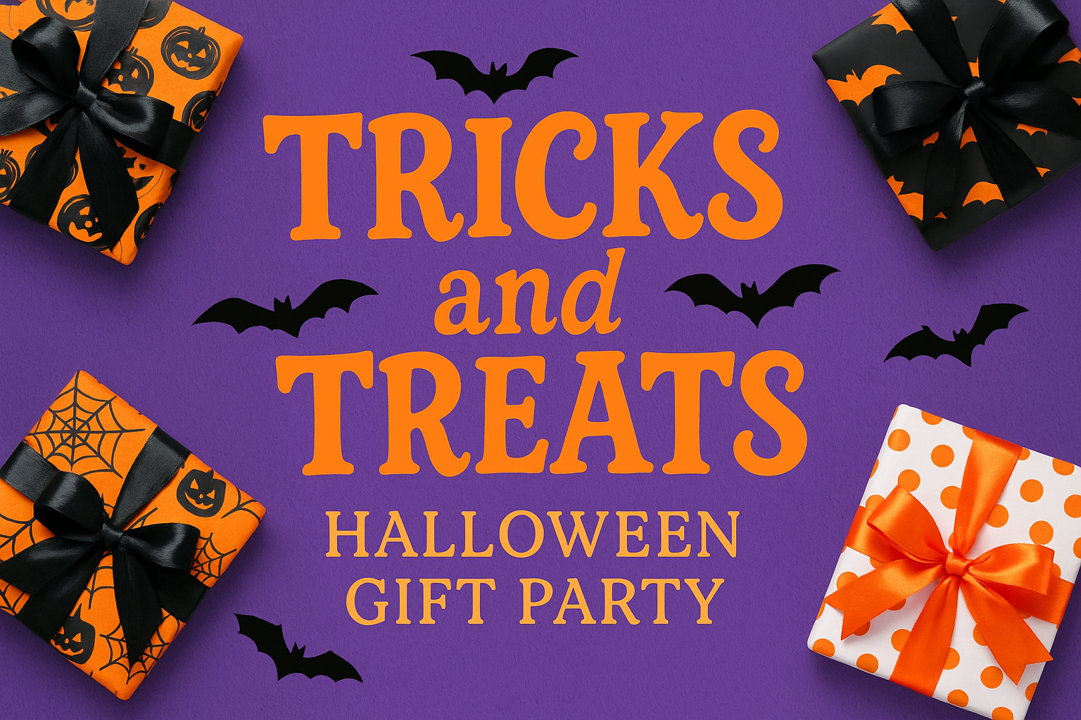 Tricks and Treats halloween gift party corporate gifting and team building virtual event